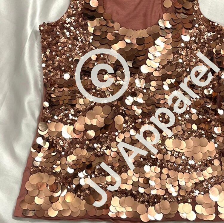 sequin embellished top