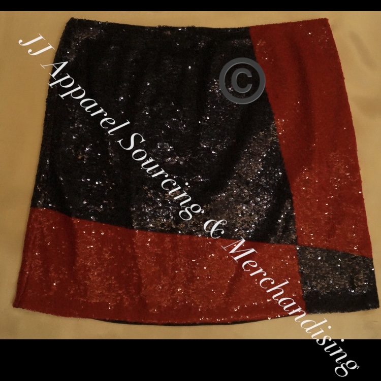 jj sourcing merchandising embellished skirt 